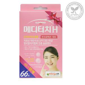 일동제약 메디터치H 썬프로텍션 돗트 66매 핀셋동봉