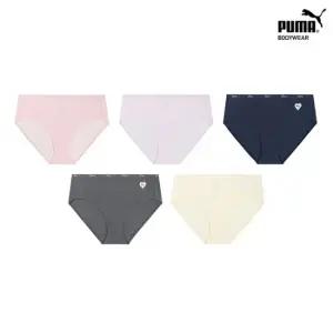 [푸마] 여아 소프트 터치 무형광 면팬티 5종세트