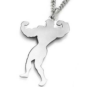 보디빌딩 티타늄 목걸이/알러지방지,남자목걸이,티타늄,보디빌더/121