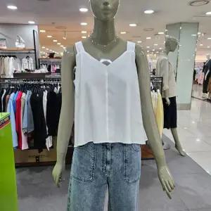 시슬리/애플아울렛/린넨 스위트 하트 슬리브리스 블라우스 SAWSC9531