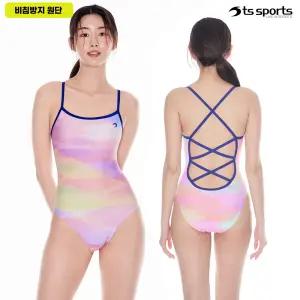 여성수영복 여자 실내 원피스 U자 X자 반신 반팔 올인원 집업 래쉬가드 투피스 빅사이즈 강습용 초등 생존수영 아레나 더블크로스백