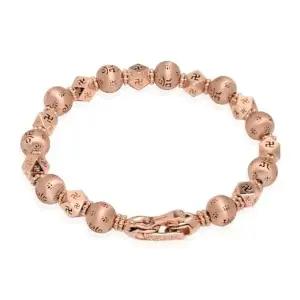 [골드모아]18K 불교 옴자 만자 팔각 염주팔찌 .