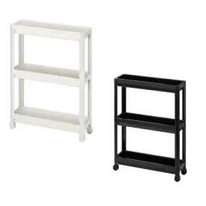 이케아 이동선반 카트 pp 좁은 수납장 54x18x71 베스켄