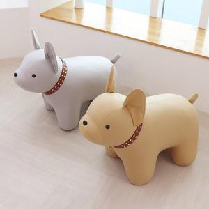 불독 강아지 스툴 풋스툴 동물 인테리어 선물 보조의자