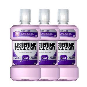 리스테린 토탈케어 마일드 1L, 3개
