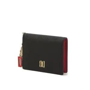(선물포장) 블랙 DAKS 참장식 포인트 DD로고 카드지갑 (DCWA5E012BK)