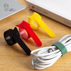컬러 벨크로 타이 케이블 선 정리 찍찍이 홀더 전선정리 50p