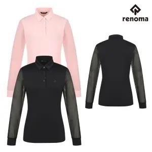 레노마 골프 여성 봄 솔리드 메쉬 소매 기능성 티셔츠 TYO/5104