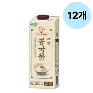 정식품 간단요리사 진한 콩국물 콩국수 950ml 12팩