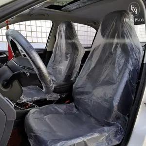 자동차 시트 비닐 커버 일회용 덮개 차량 핸들 기어 신차 새차 정비 수리 30-200개입