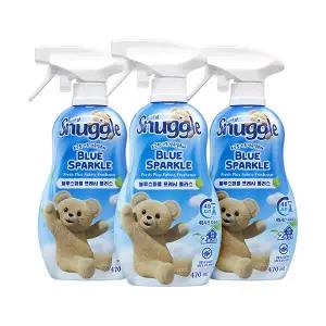 스너글 섬유탈취제 블루 스파클 프레시 플러스 470ml 3개팩