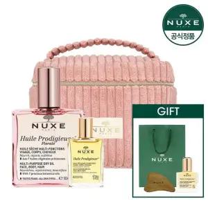 [CJ단독] 윌 프로디쥬스 플로럴 오일 100ml + 드라이 오일 30ml + 핑크바니티파우치 + GIFT