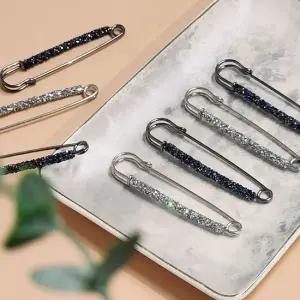 반짝이 포인트 브로치 장식옷핀 큰옷핀 옷핀 패션브로치 브롯치