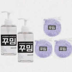 꾸밈 디스펜서&버블 아크릴수세미 세트