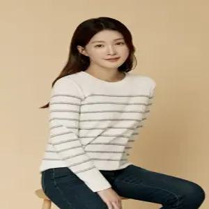 [피에이티/ PAT] 25 F/W 신상 여성 캐시혼방 스트라이프 스웨터 1L-83302