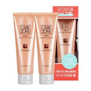 케어존 아크네 클래리파잉 폼 클렌저 더블기획 (130ml+130ml)