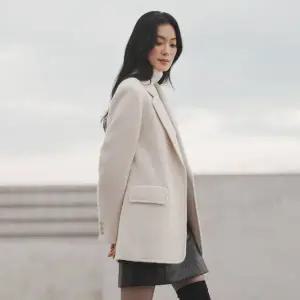 [모르간]울 부클 하프코트 1종