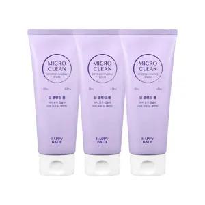 해피바스 마이크로 클린 딥 클렌징폼 150g 3개
