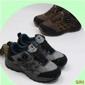 LEISURE TIME 데일리 다이알 트레일 마스터 남성 트레킹화/브라운 그레이/경등산화, 미끄럼방지, 쿠션 좋은, 내구성 좋은, 브라운 그레이 컬러, 데일리 아웃도어 운동화