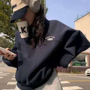 [메이블루]반집업 양기모 맨투맨