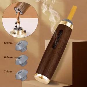 차량용 담배재떨이 파이프 홀더 스틱 휴대용 냄새차단 담뱃재 날림방지 재떨이