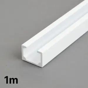 액자 간편레일 1미터 화이트 천장 벽면 겸용설치 액자 걸이 레일