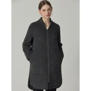 [하프클럽/]프리미엄 알파카 울 시보리 모던 집업 코트-사이즈 55~77까지