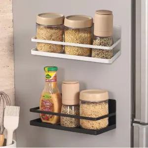 냉장고 자석 선반/현관문 수납 가정 마그네틱 무타공 트레이 세탁기 슬라이딩 펜홀더 주방 정리 정리함