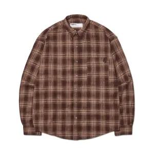[노매뉴얼](강남점)FLANNEL CHECK SHIRT - BROWN