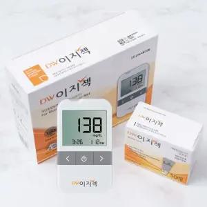 DW이지첵 당뇨세트 혈당계+시험지50+침110+알콜솜100