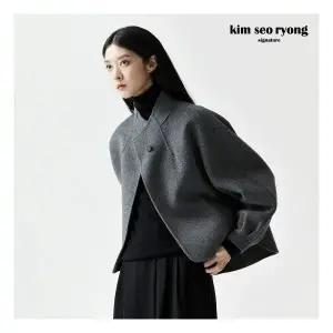 김서룡 25FW 시그니처 울 블렌드 핸드메이드 케이프 코트런칭 가격139,900원 146193