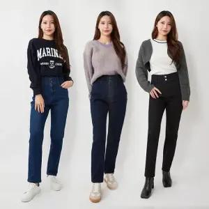 L. 라이크라 세미배기핏 기모데님 3종 택1