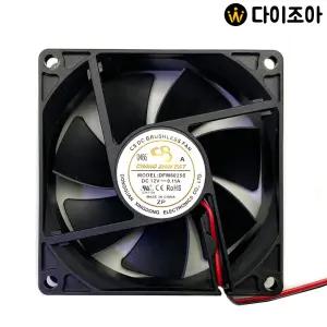 DC12V 0.11A 2500RPM 80mm 사각 소형 쿨러 팬/DC FAN DFM8025S
