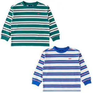 [롯데백화점]블루독 (블루독 25신상특가/2종중 택1 GN,BL) 멀티STRIPE티셔츠 25A25-330-02,03 간절기 티