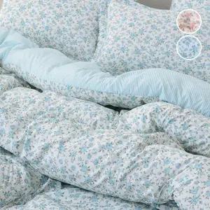 [베개세트] 사계절 모달 장미 차렵 이불 봄 가을 간절기 겨울 먼지없는 기숙사 침구 슈퍼싱글 SS 베개 세트