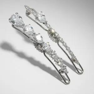 실용적인 세트구성 큐빅 쌍핀 고급 헤어핀 지르코니아 머리핀