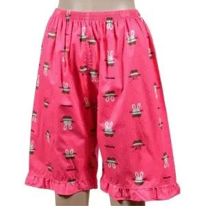 러플 디테일 순면 여성용 5부 팬츠 편안한 가족 홈웨어 잠옷 (WFJ5TGD)