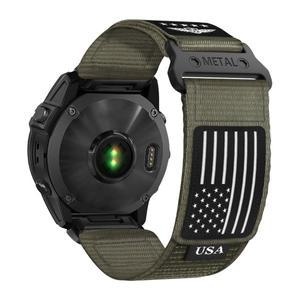Garmin Fenix 8 7X 7 Pro 6X 6 5X 5Plus Tactix 20 22mm 퀵 핏 팔찌 밴드 47mm 51mm 용 트레일 루프 스