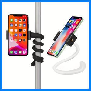 런닝머신 스핀 자전거 유모차 장바구니 침대 자동차 주방 책상용 1pc 휴대용 유연한 휴대폰 홀더 스탠드