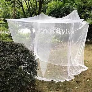 야외 캠핑 모기장 피크닉 여행을 위한 보관 가방이 있는 대형 화이트 메쉬 방충망 (원 오프닝 118 x118 x77