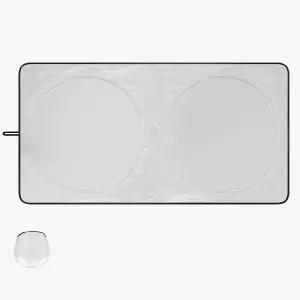 SCTIOO 폴더블 윈드실드 선쉐이드 99 열 차단 및 실내 냉방 유지 자동차 창문용 선스크린 SUV 트럭에 맞는