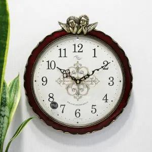 무소음 엔젤하우스 신주도금 주물 벽시계 HCA-635G
