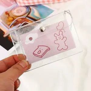 신분증카드지갑 신용카드 교통카드 내용물보이는 명힘 투명케이스 소품 (WFJ73P8)