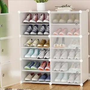 [라일리생활건강] Rly 투명 조립식 신발장 이동식 모듈형 신발장 신발