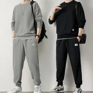 남성 데일리 캐주얼 외출 패션 맨투맨 조거 팬츠 세트 DMS-SET-Q419670...