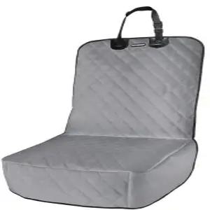 팻티 차우쇼 개 카시트 반려동물용 100 방수 보호대 앞좌석 스크래치 방지 자동차 트럭 및 SUV(그레이)에