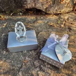 [하프클럽/]추석 크리스탈 십자가 미니어처 장식 선물세트