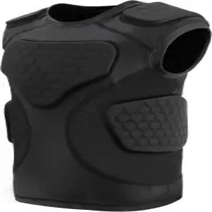 스포츠 페인트볼 축구 야구 로스용 유소년 패딩 셔츠 가슴 갈비 보호대 5패드가 있는 압박 조끼