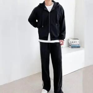 남자 오버핏 테잎 트랙 팬츠 투웨이 후드집업 세트 DMS-SET-Q4281835