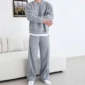 남자 오버핏 테잎 트랙 팬츠 투웨이 후드집업 세트 DMS-SET-Q4281834